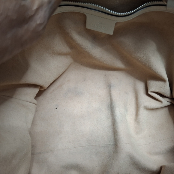 Gucci Dionysus medium web stripe top handle white red blue leather crossbody - Picture 7 of 12